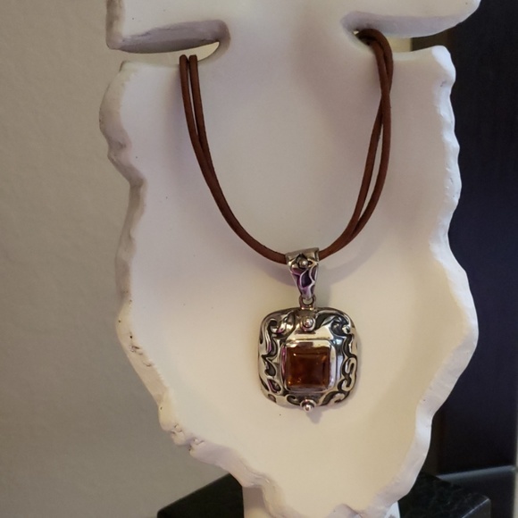 Silpada Jewelry - 🧡Silpada! Like New! SS Amber Pendant!